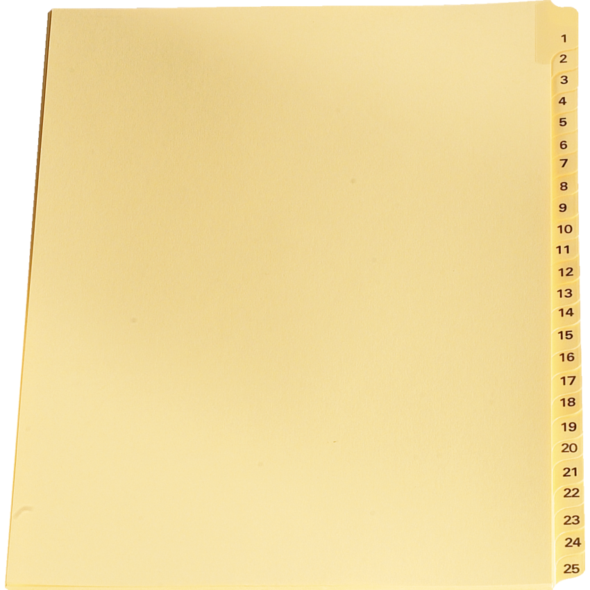 Numerical Legal Exhibit Dividers #21, 25/pkg