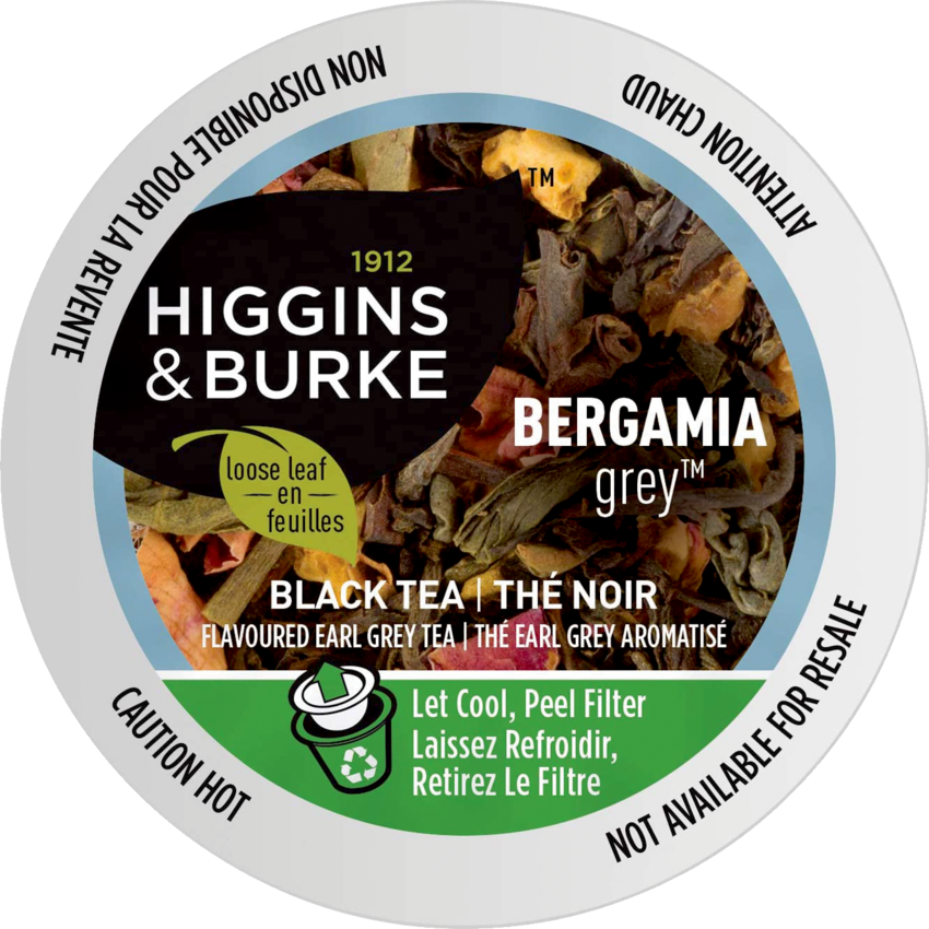 Higgins & Burke Single Serve Specialty Tea Bergamia Grey 24/box