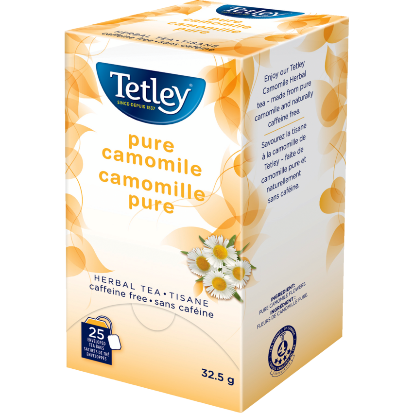 Tetley® Tea Pure Camomile Herbal Tea 25/box