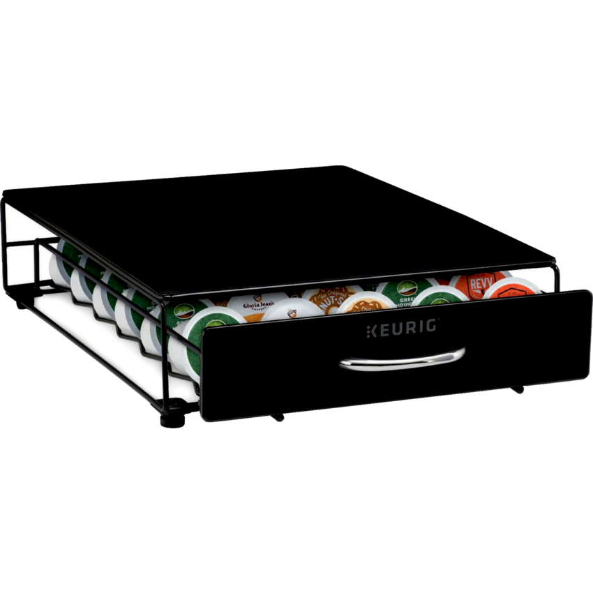Keurig® Rolling Storage Drawer Holds 35 Pods Black