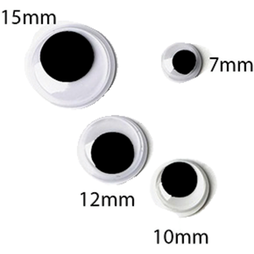 ArtWorks Wiggly Eyes Black 100/pkg