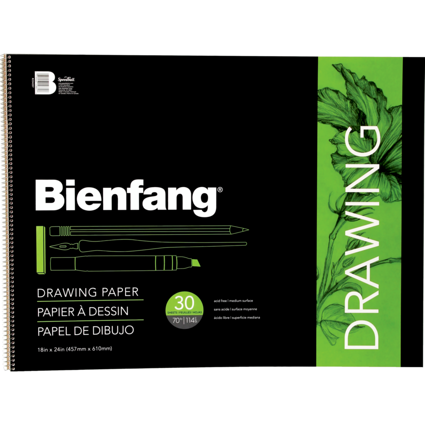 Bienfang® Raritan Drawing Pad 70 lb 18" x 24" 30 sheets/pad