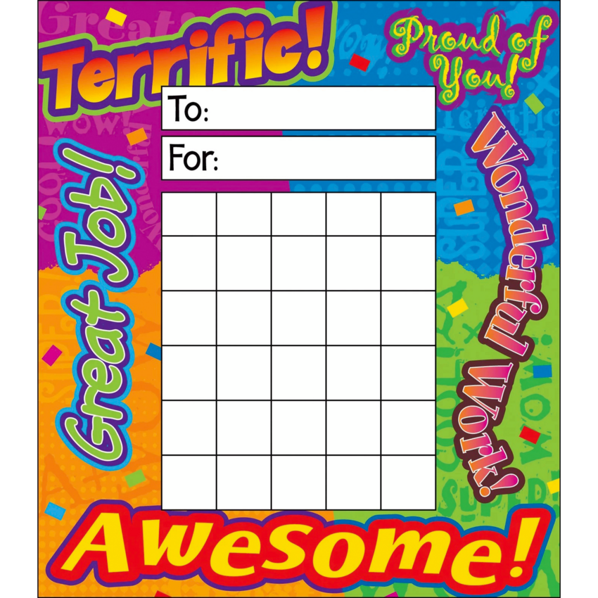 Trend® Incentive Pad Reward Words 5-1/4" x 6" 36/pkg