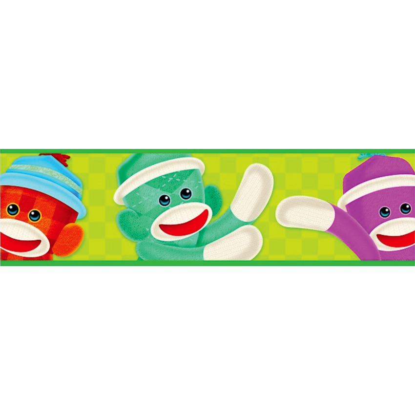 Trend® Bolder Borders® 2-3/4" x 35-3/4' Sock Monkeys