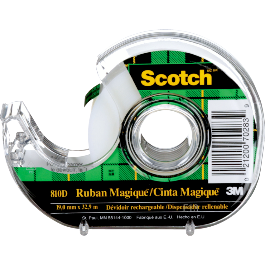 Scotch® Magic™ Invisible Tape Dispenser 3/4" (19 mm x 32.9 m)