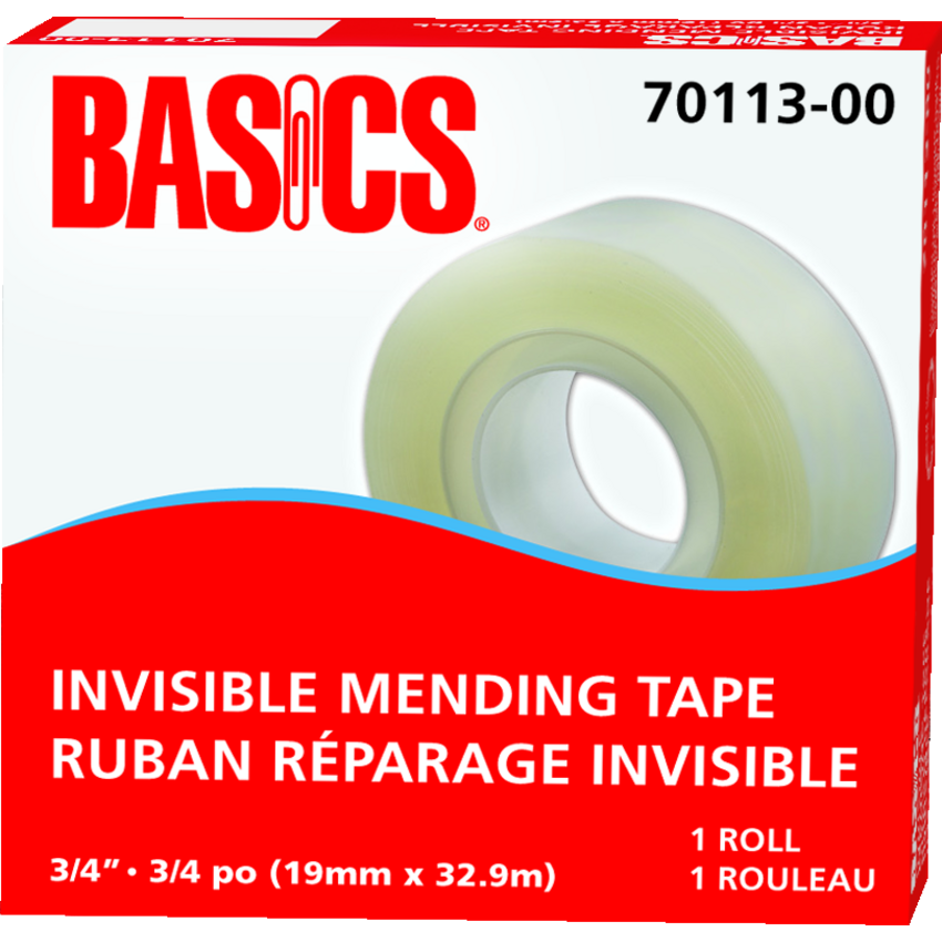 Basics® Invisible Mending Tape Refill 3/4" (19 mm x 32.9 m)