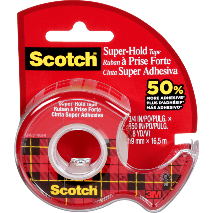 Scotch® Super-Hold Tape 3/4" (19 mm x 16.5 m)