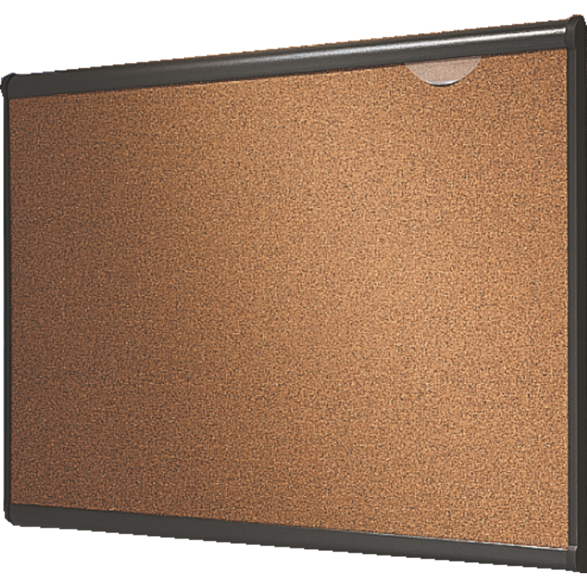 Quartet® Prestige® Coloured Cork Board 24" x 36" Graphite