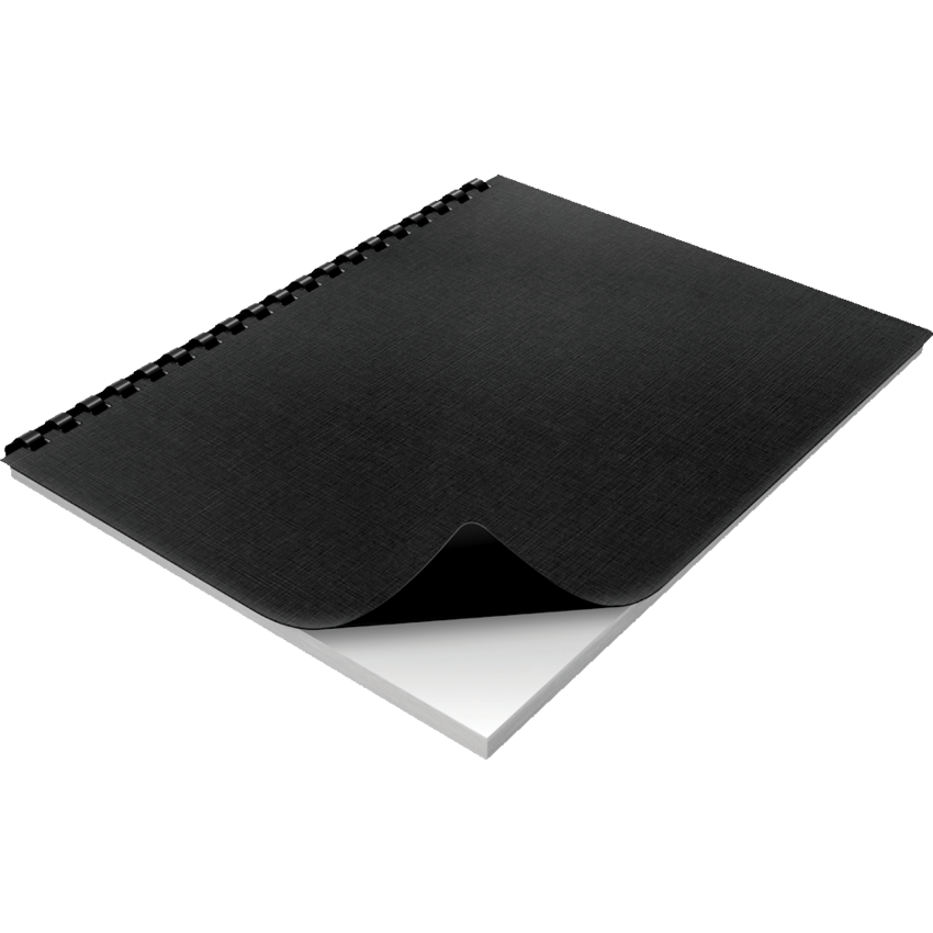 GBC® Linen Weave® Presentation Covers Black 200/pkg