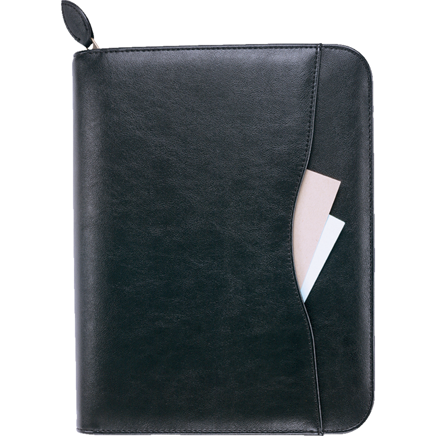 Day-Timer® Avalon Organizer Desk Size Vinyl Bilingual Black