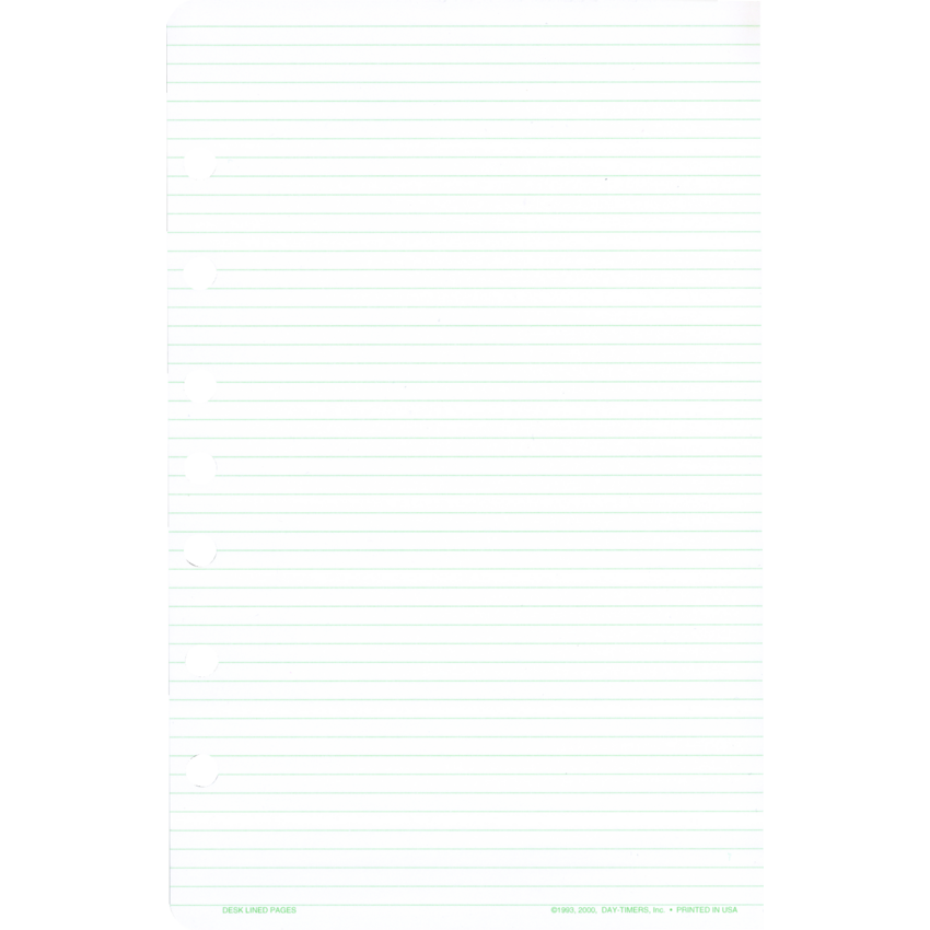 Day-Timer® Refill Lined Pages Desk Size 24 Pages 2 Pads/pkg