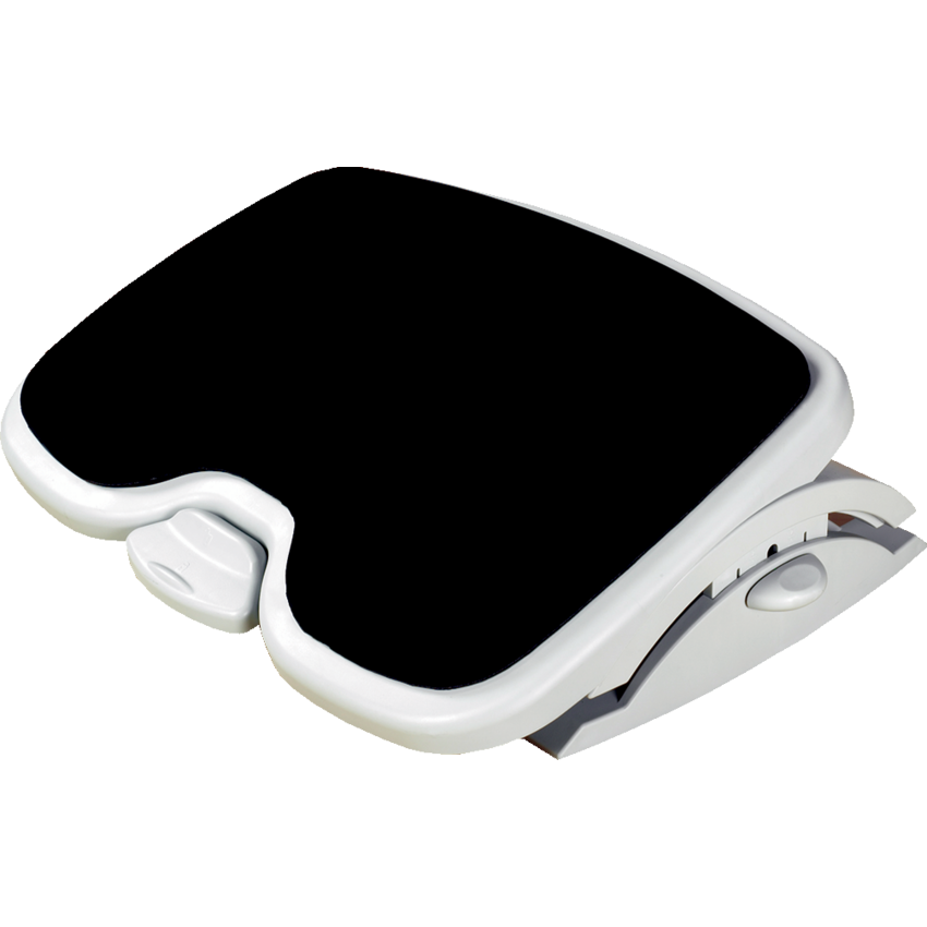 Kensington® Solemate™ Comfort Footrest with SmartFit® System Grey and Black