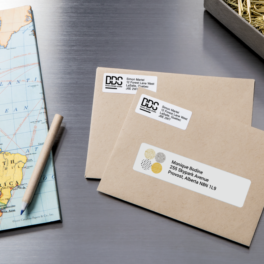 Avery® Easy Peel® White Rectangle Labels 1" x 4" (5,000 Labels) Laser and Inkjet White 250 sheets/box