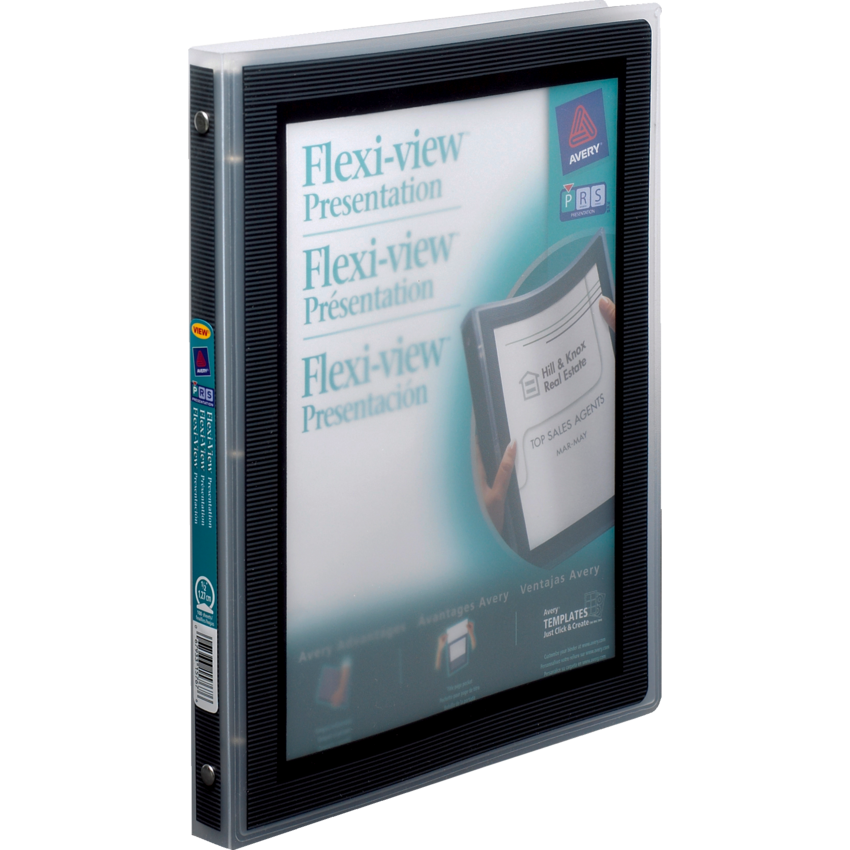 Avery® Flexi-View™ Presentation Binder 1/2" Black