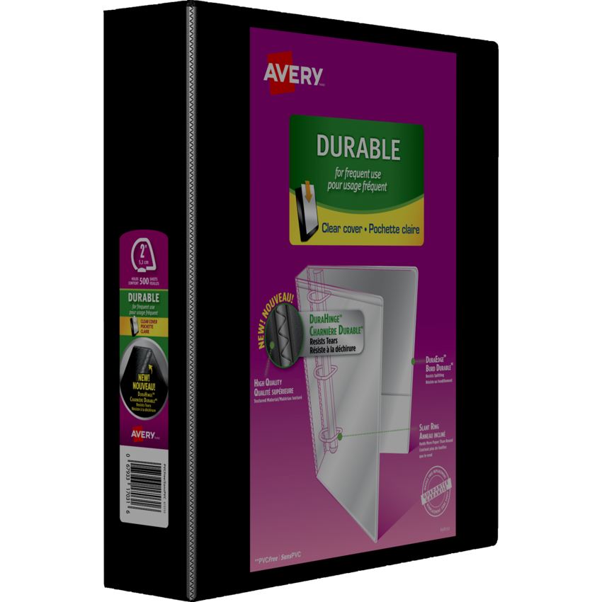 Avery® Durable View Presentation Binder 2" Black