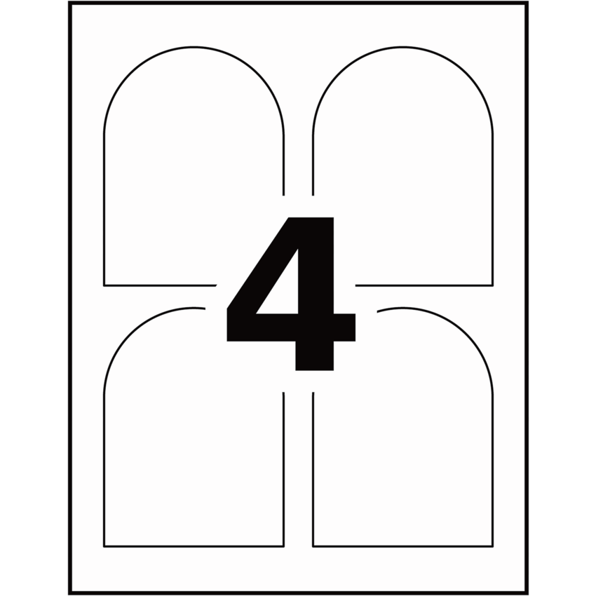 Avery® Print-to-the-Edge Wine Labels 4-3/4" x 3-1/2" White 40/pkg