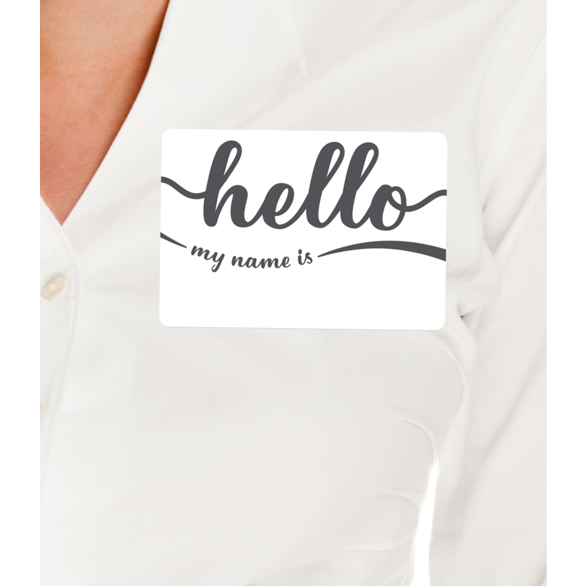 Avery® Print or Write Name Badges Hello My Name Is 30/pkg