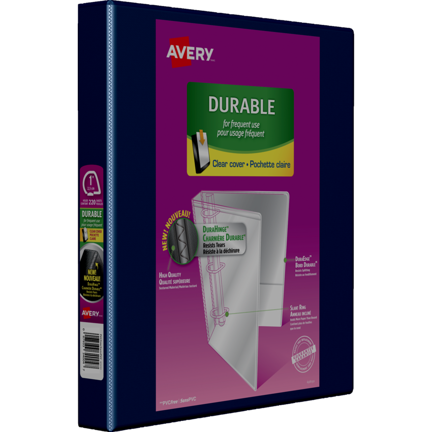 Avery® Durable View Presentation Binder 1" Navy