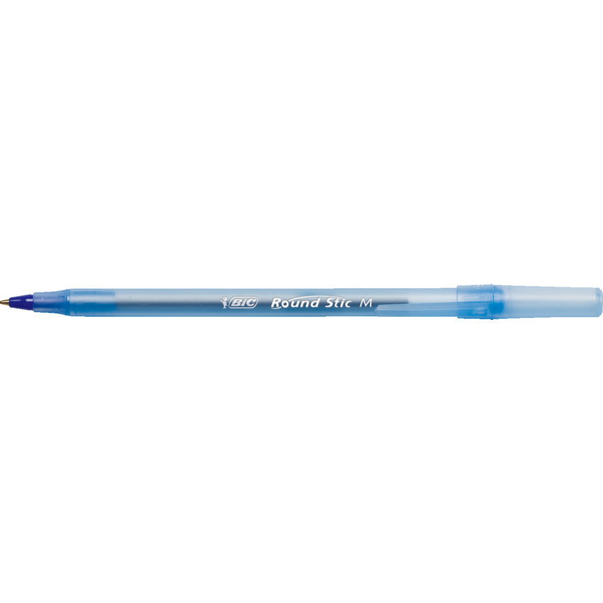 Bic® Round Stic® Pens Medium Point Blue 60/box