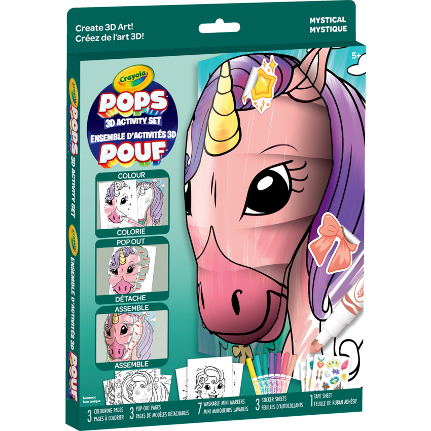 Crayola® POPs 3D Activity Art Set Mystical