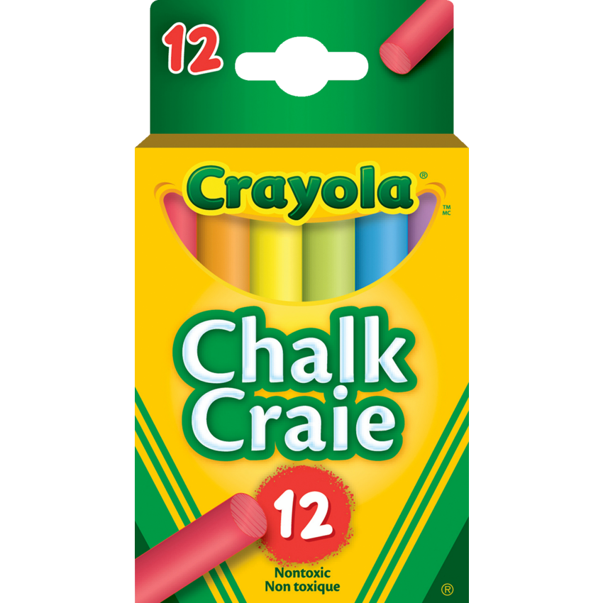 Crayola® Dustless Chalk Assorted Colours 12/box