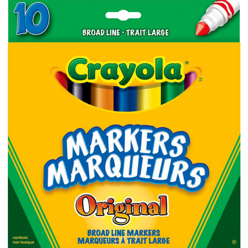 Crayola® Broad Tip Markers Classic Colours 10/pkg