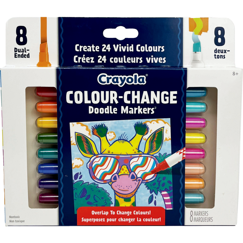 Crayola® Colour Change Doodle Markers Assorted Colours 8/pkg