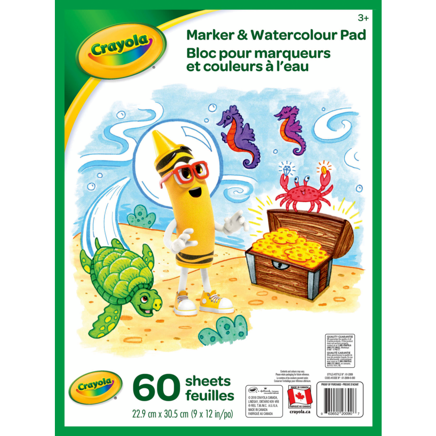 Crayola® Marker & Watercolour Pad 60 sheets/pad