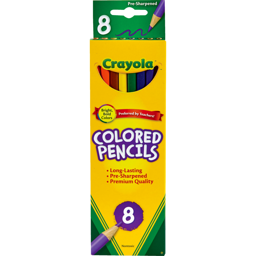 Crayola® Coloured Pencils Assorted Classic Colours 8/pkg