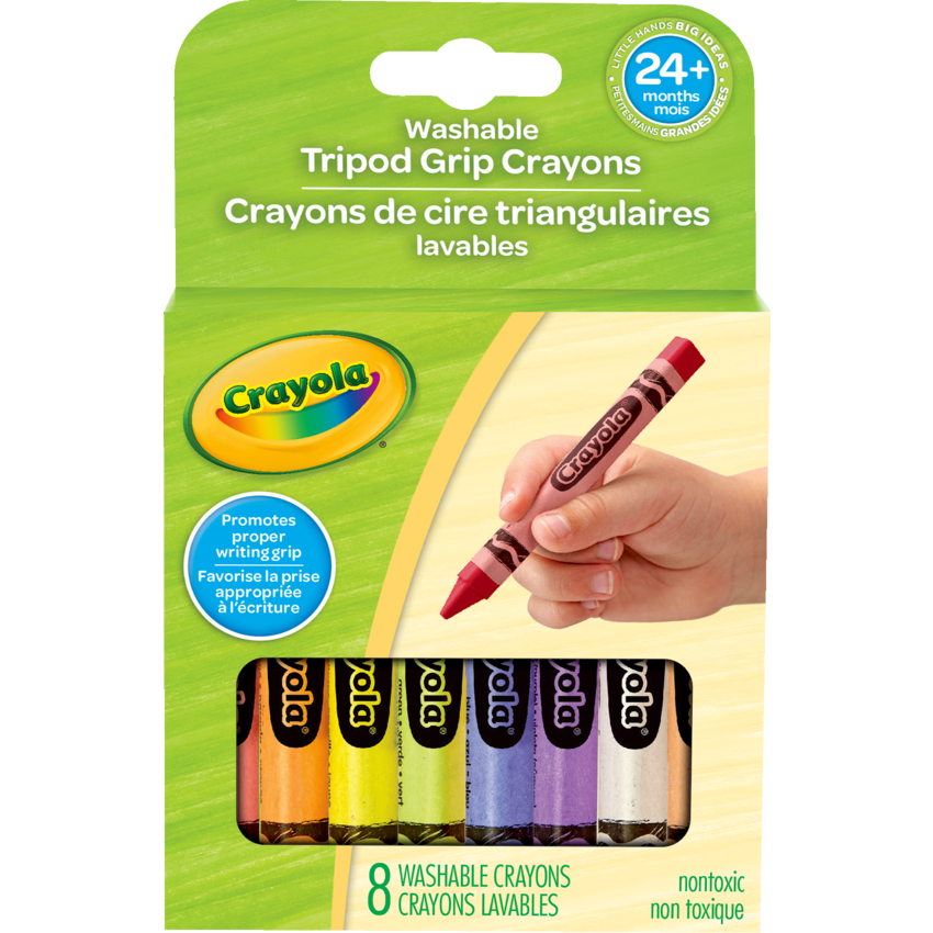 Crayola® Young Artists Triangular Crayons Assorted Colours 8/set