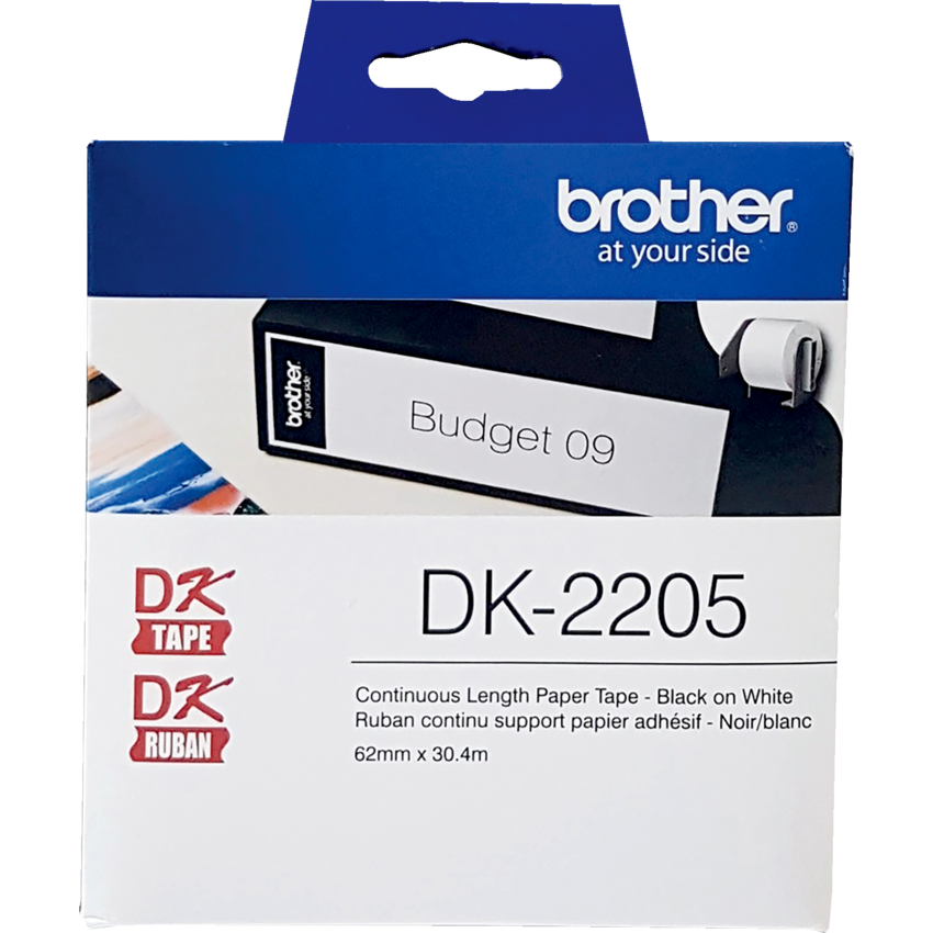 Brother® P-Touch® Continuous Length Paper Tape 2-3/7