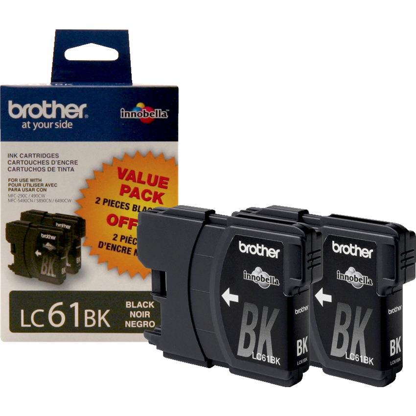 Brother Inkjet Cartridges LC612PKS Black 2/box