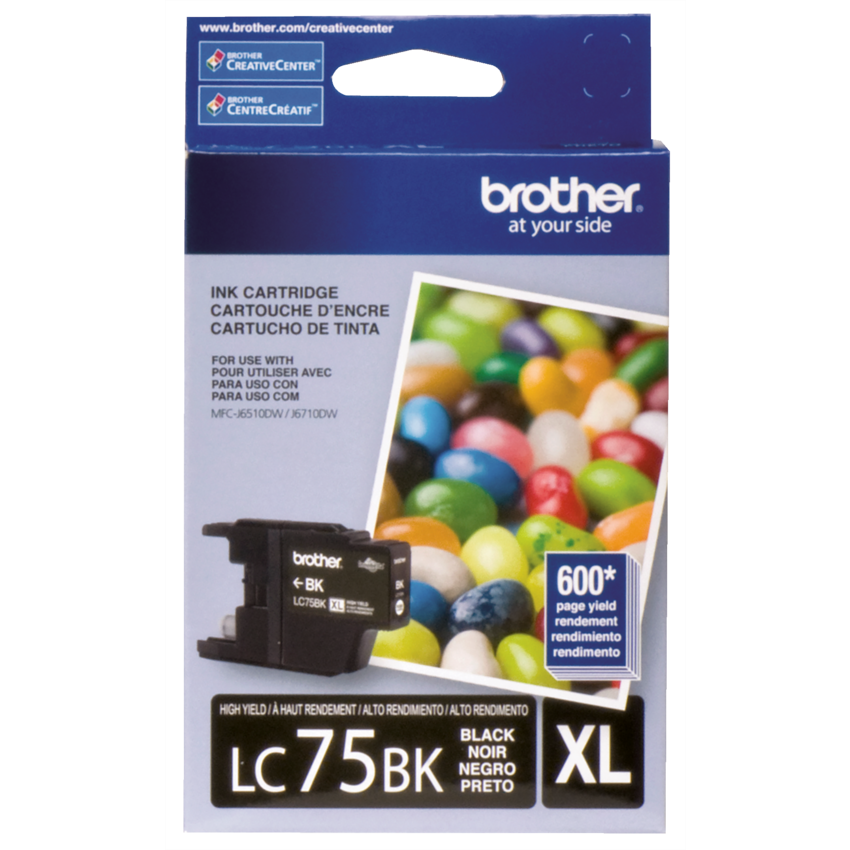 Brother Inkjet Cartridge High Yield LC75BKS Black