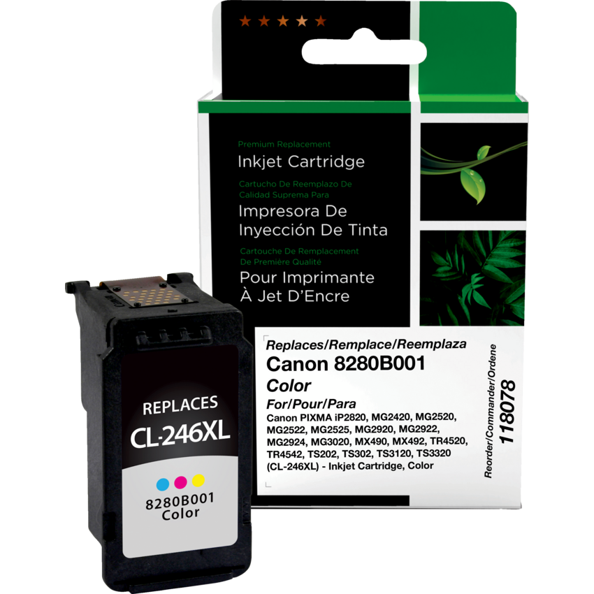 Clover Imaging Remanufactured Inkjet Cartridge (Canon CL-246XL) High Yield Tri-Color