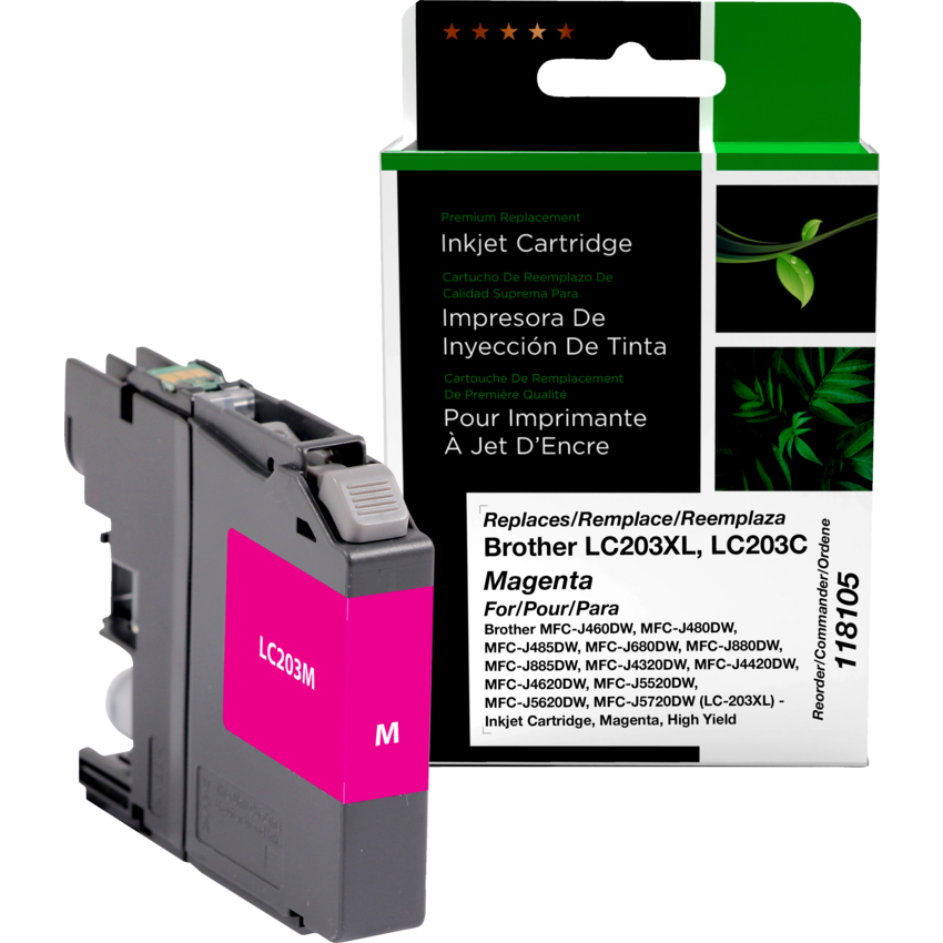 Clover Imaging Remanufactured Inkjet Cartridge LC-203XL High Yield Magenta