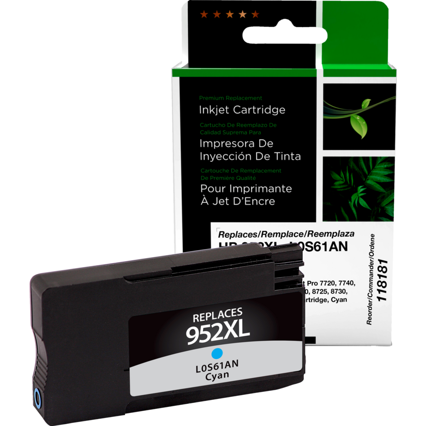 Clover Imaging Remanufactured Inkjet Cartridge HP 952XL High Yield Cyan