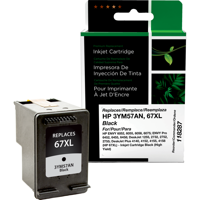 Clover Imaging Remanufactured Inkjet Cartridge (HP 67XL) High Yield Black