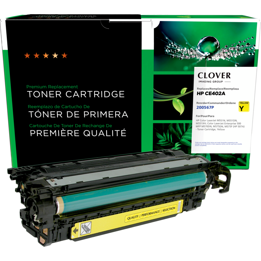 Clover Imaging Remanufactured Laser Cartridge (HP 507A) Yellow