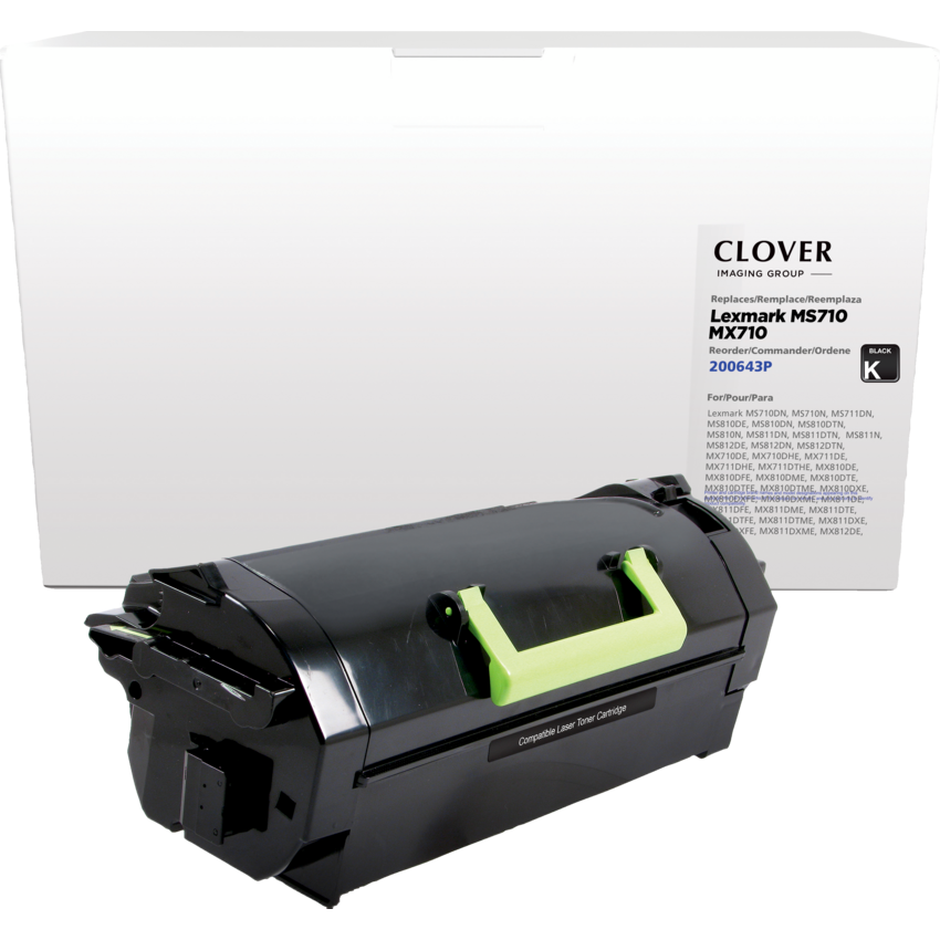 Clover Imaging Remanufactured Laser Cartridge (Lexmark MS710) High Yield Black