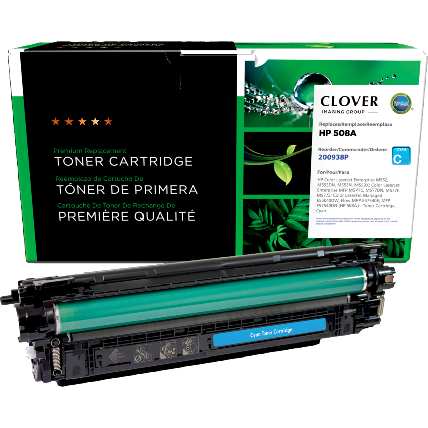Clover Imaging Remanufactured Laser Cartridge (HP 508A) Cyan