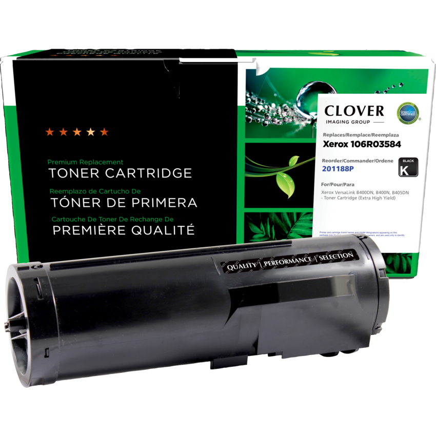 Clover Imaging Remanufactured Laser Cartridge (Xerox B400) Extra High Yield Black