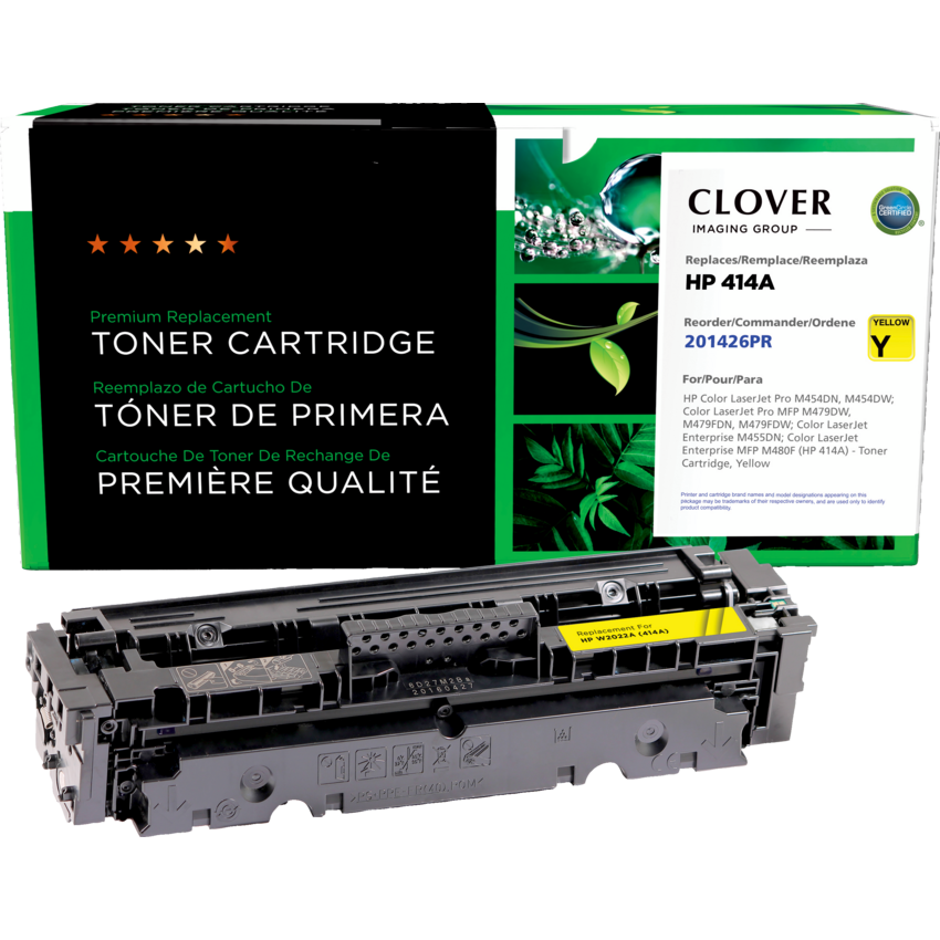 Clover Imaging Remanufactured Laser Cartridge (HP 414A) Yellow