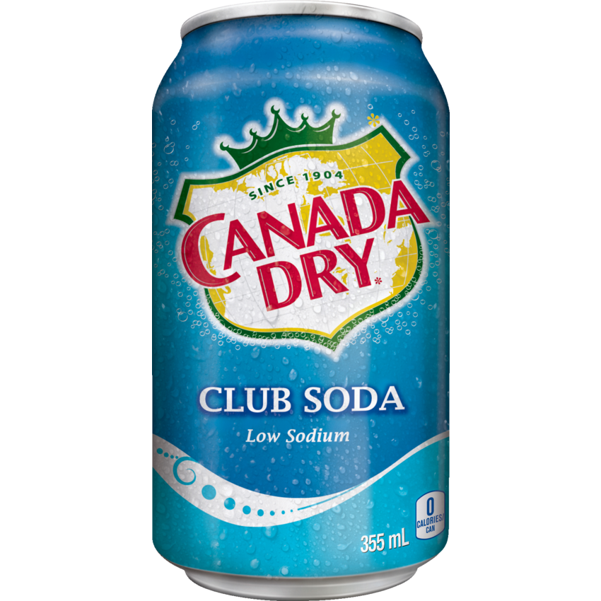 Canada Dry Club Soda 355 mL 12/case