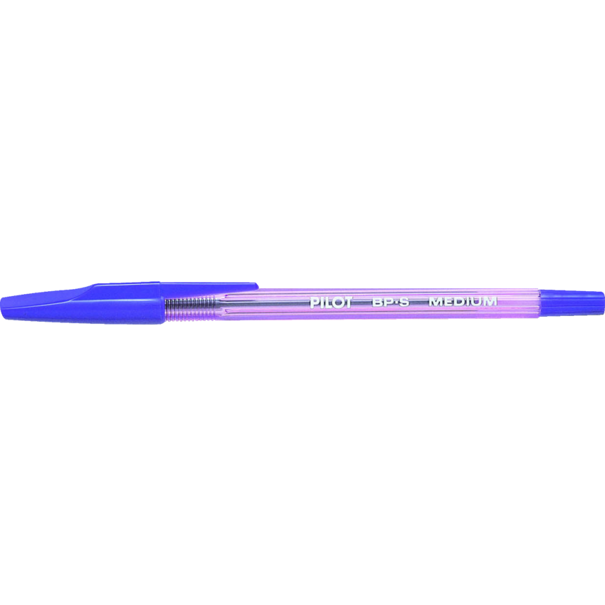 Pilot® BP-S Stick Pens Medium Point Purple 12/box