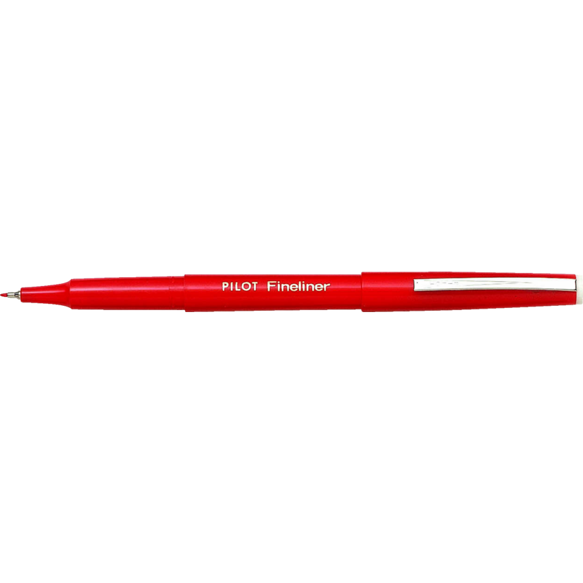Pilot® Fineliner Markers 0.4 mm Red 12/box