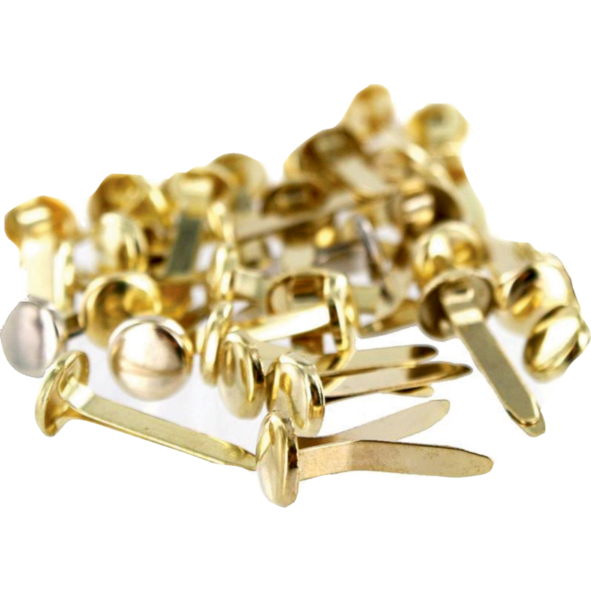 DBLG Paper Fasteners 1" Brass 100/box