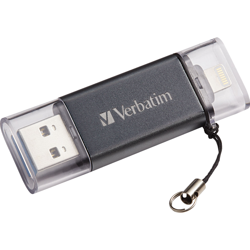 Verbatim® Store 'n' Go Dual USB 3.0 Flash Drives for Apple Lightning Devices 16 GB