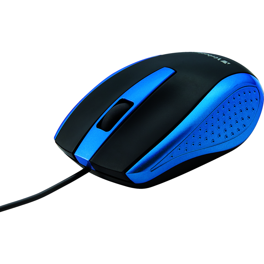 Verbatim® Corded Optical Mouse Blue