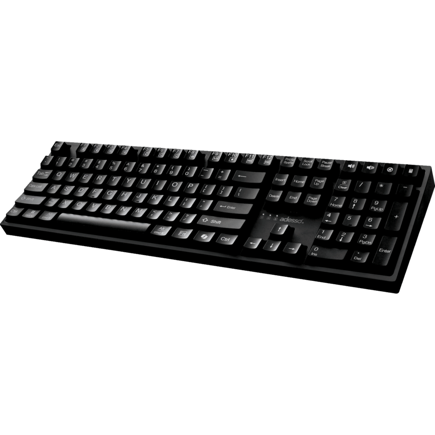 Adesso® Multi-OS Mechanical Keyboard With CoPilot AI Hotkey Black