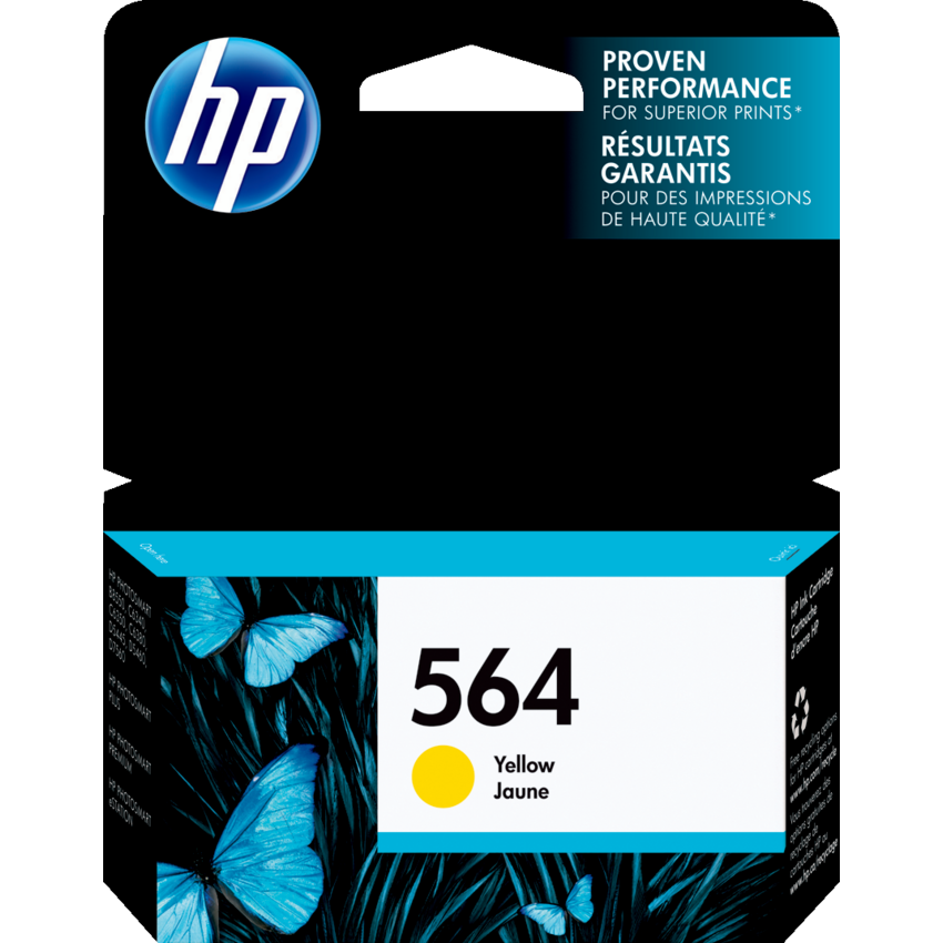 HP Inkjet Cartridge CB320WN #564 Yellow
